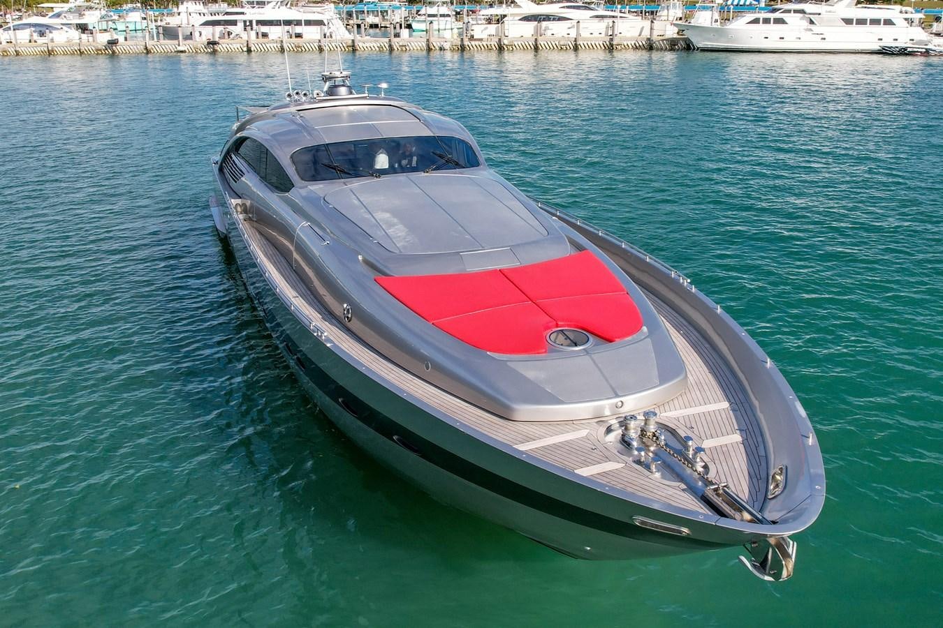a boat in the water aboard PERSHING 88/07 Yacht for Sale