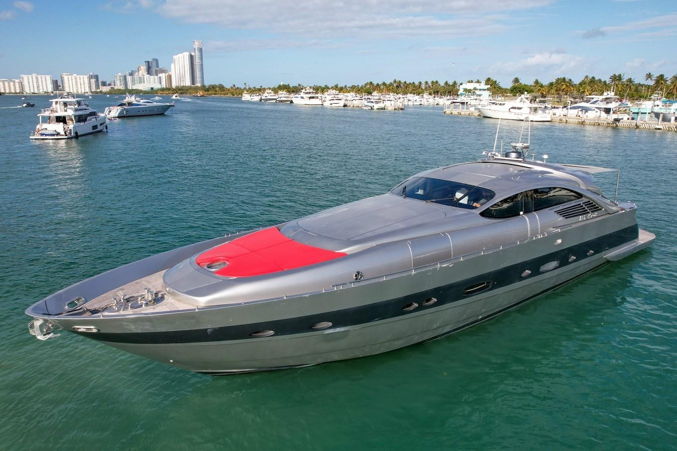 a boat in the water aboard PERSHING 88/07 Yacht for Sale