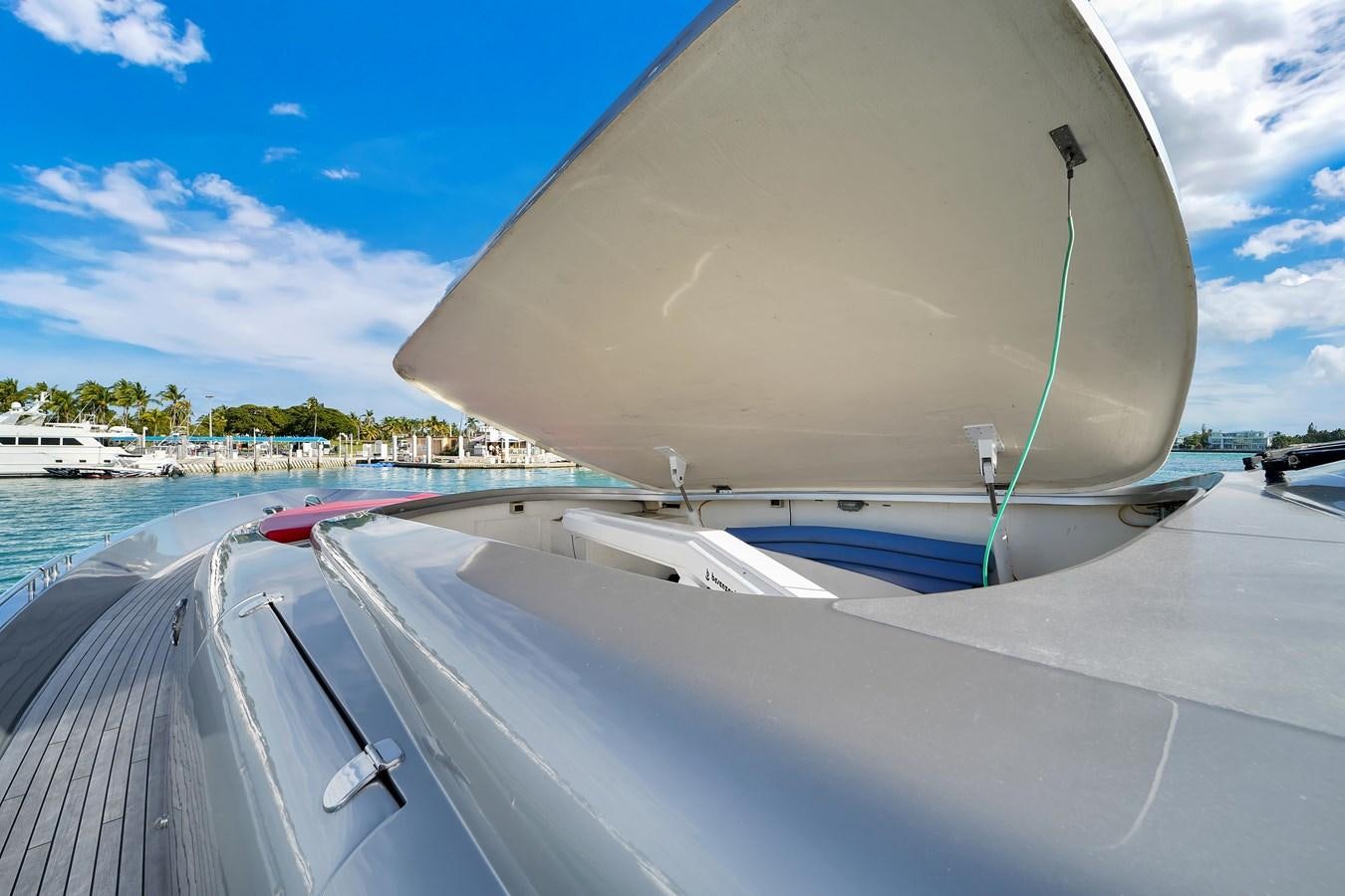 a boat on the water aboard PERSHING 88/07 Yacht for Sale