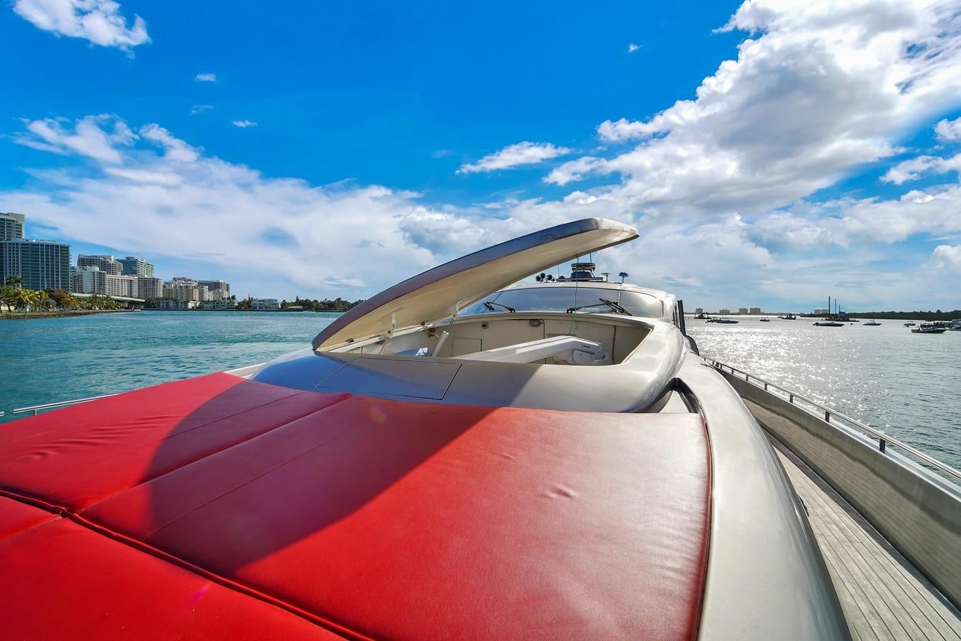 a boat on a body of water aboard PERSHING 88/07 Yacht for Sale