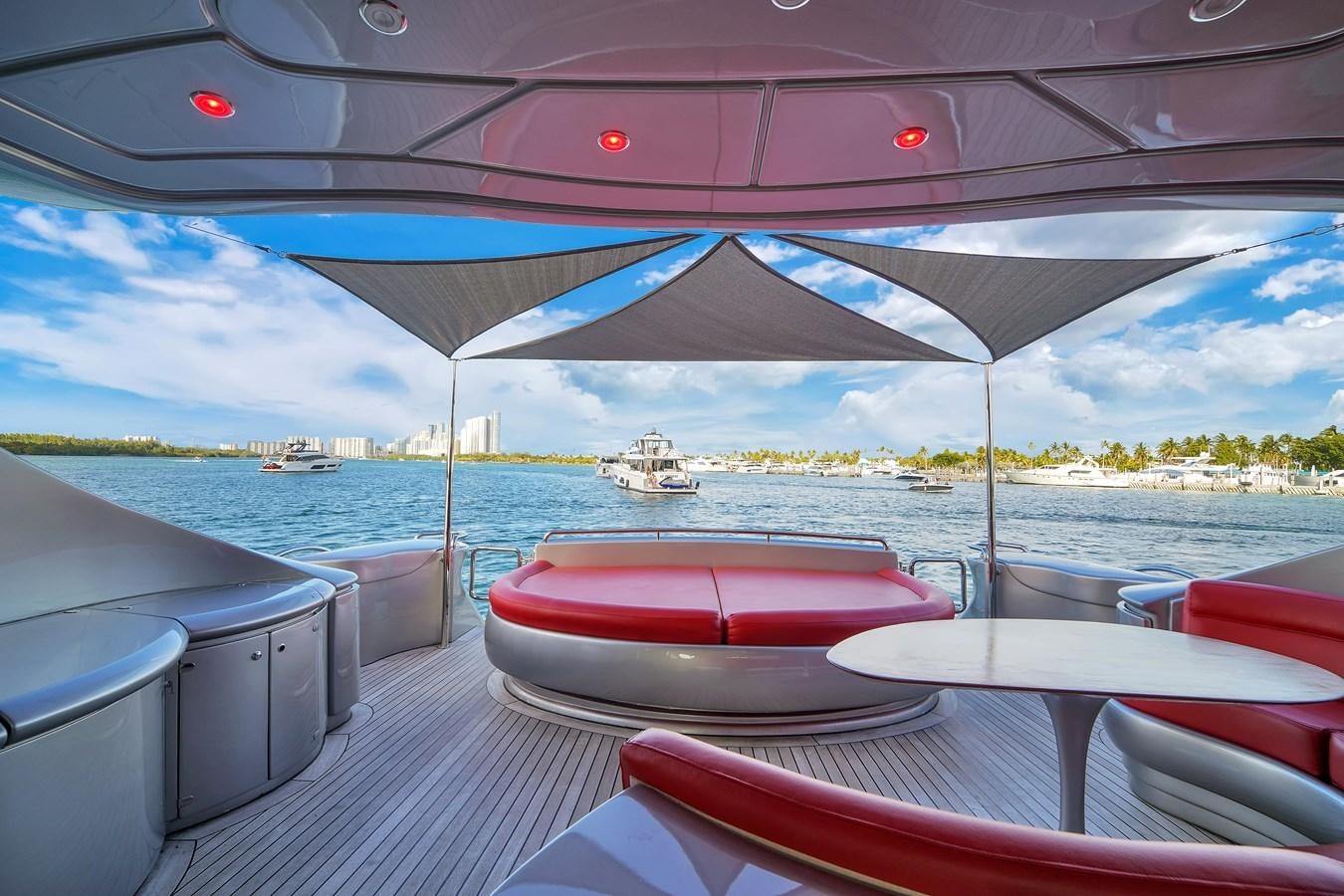 a boat on the water aboard PERSHING 88/07 Yacht for Sale