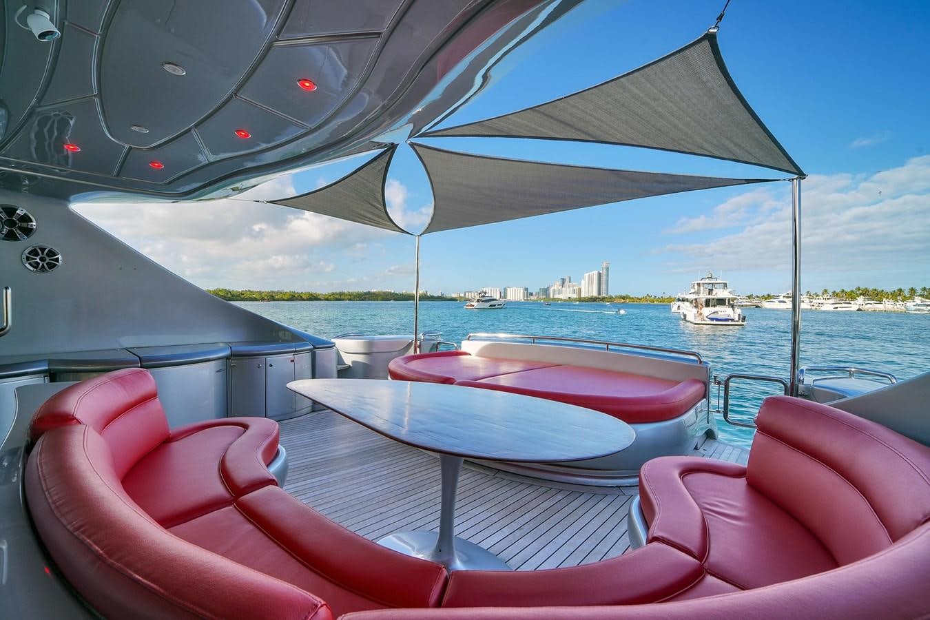 a boat on the water aboard PERSHING 88/07 Yacht for Sale