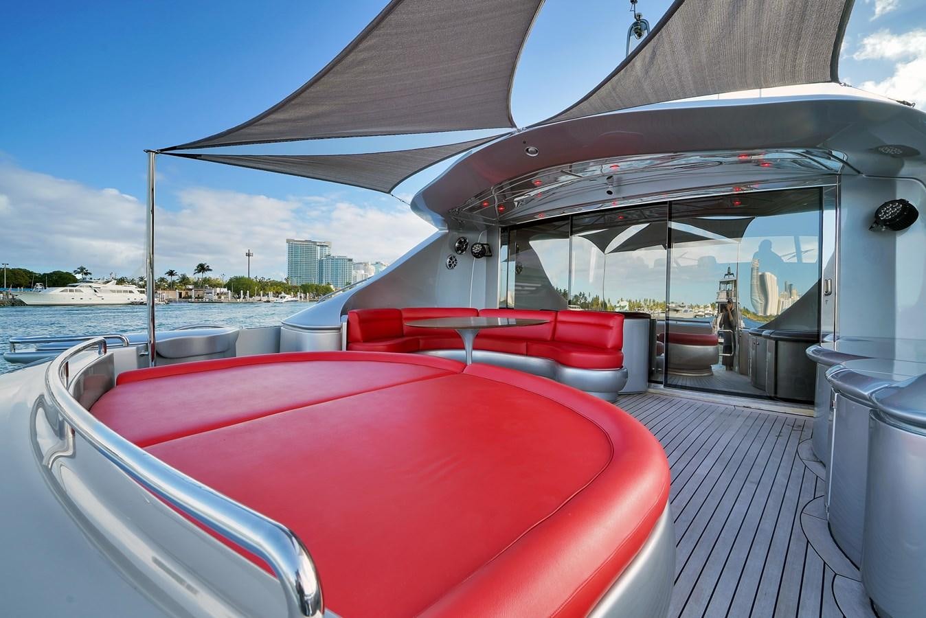 a boat on the water aboard PERSHING 88/07 Yacht for Sale