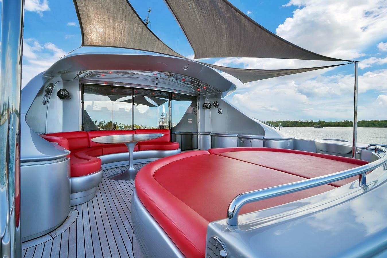 a boat on the water aboard PERSHING 88/07 Yacht for Sale
