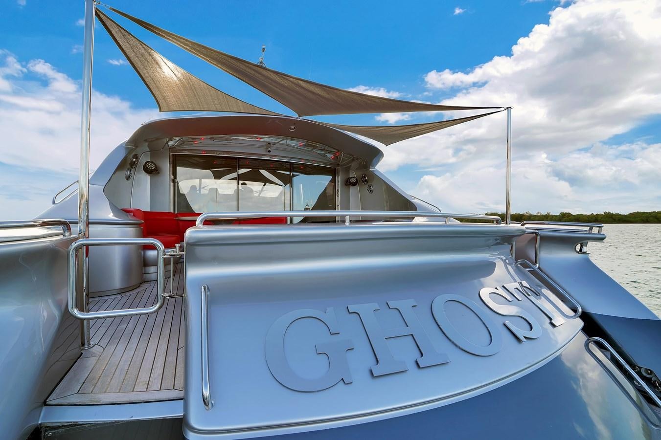 a boat on the water aboard PERSHING 88/07 Yacht for Sale