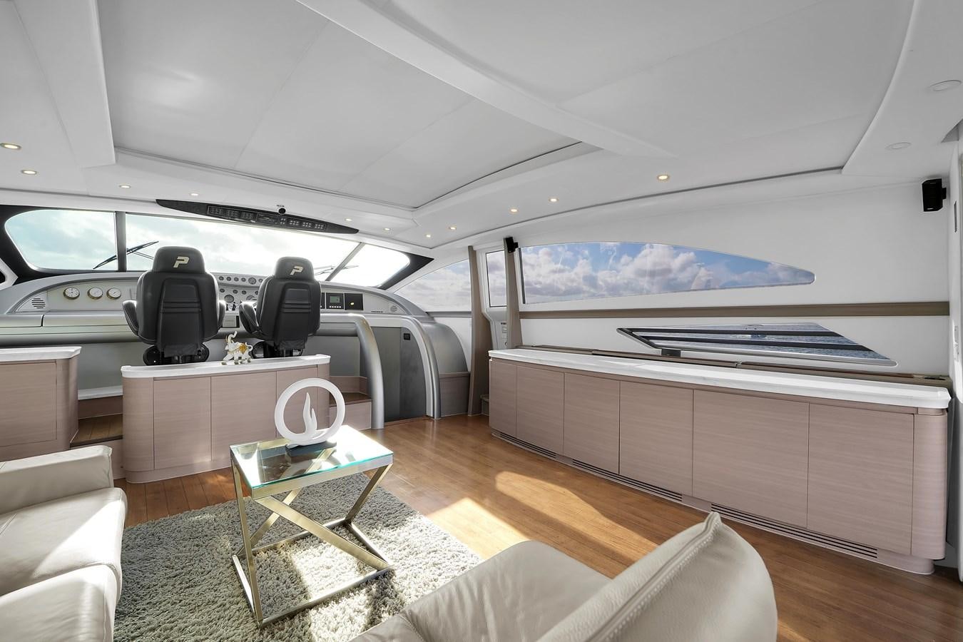 inside of a yacht aboard PERSHING 88/07 Yacht for Sale