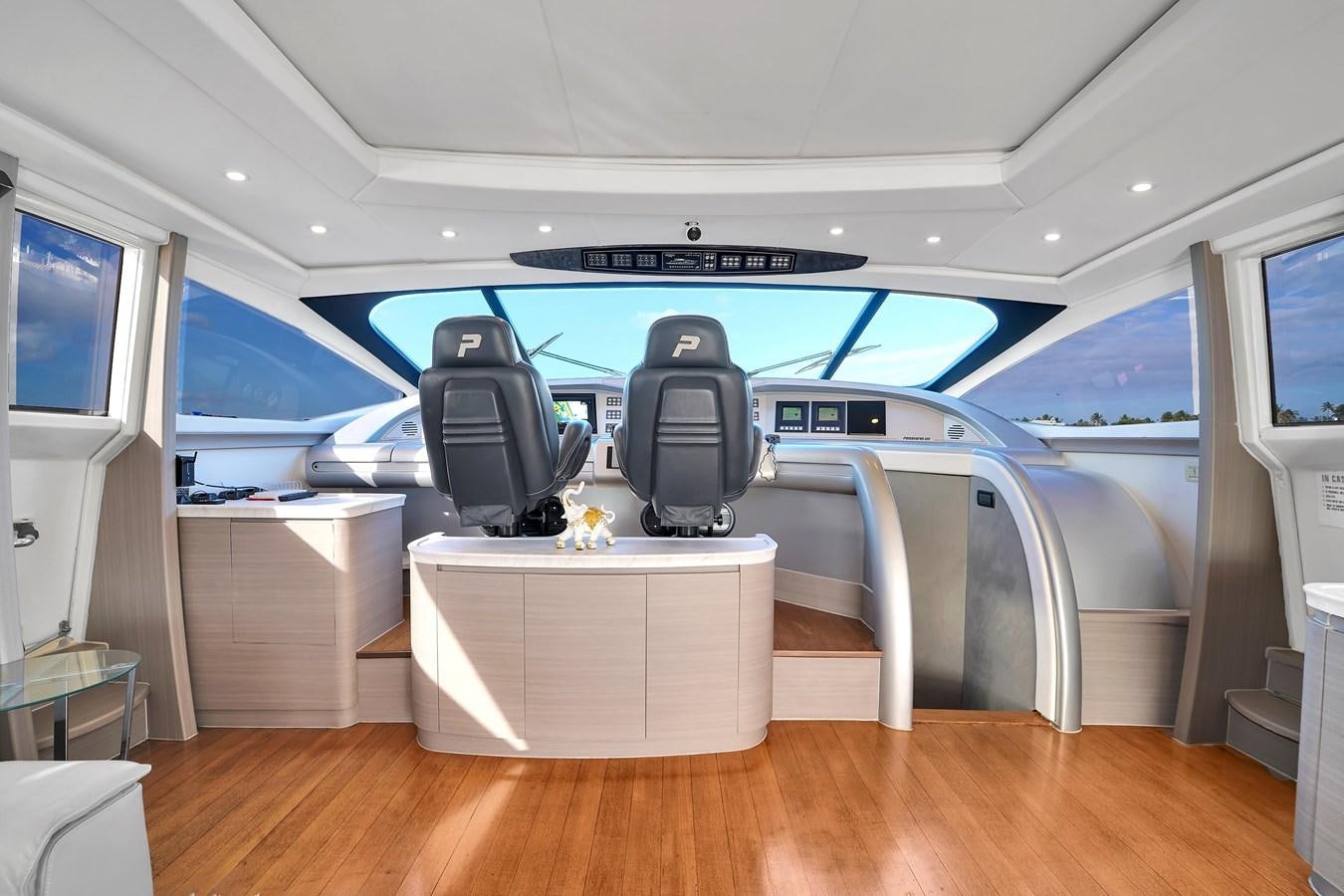 inside of a vehicle aboard PERSHING 88/07 Yacht for Sale