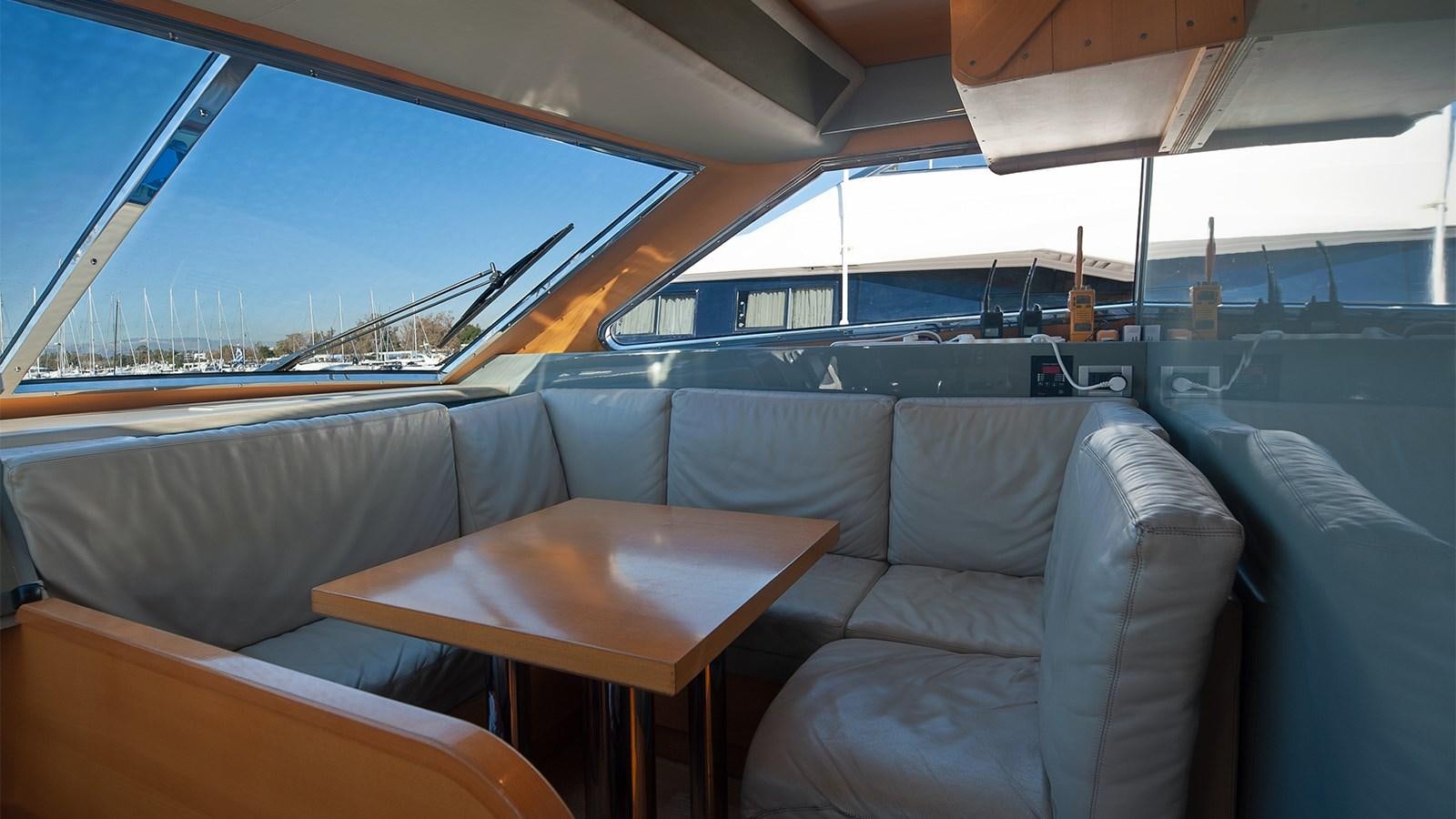inside of a car aboard AMYMONE Yacht for Sale