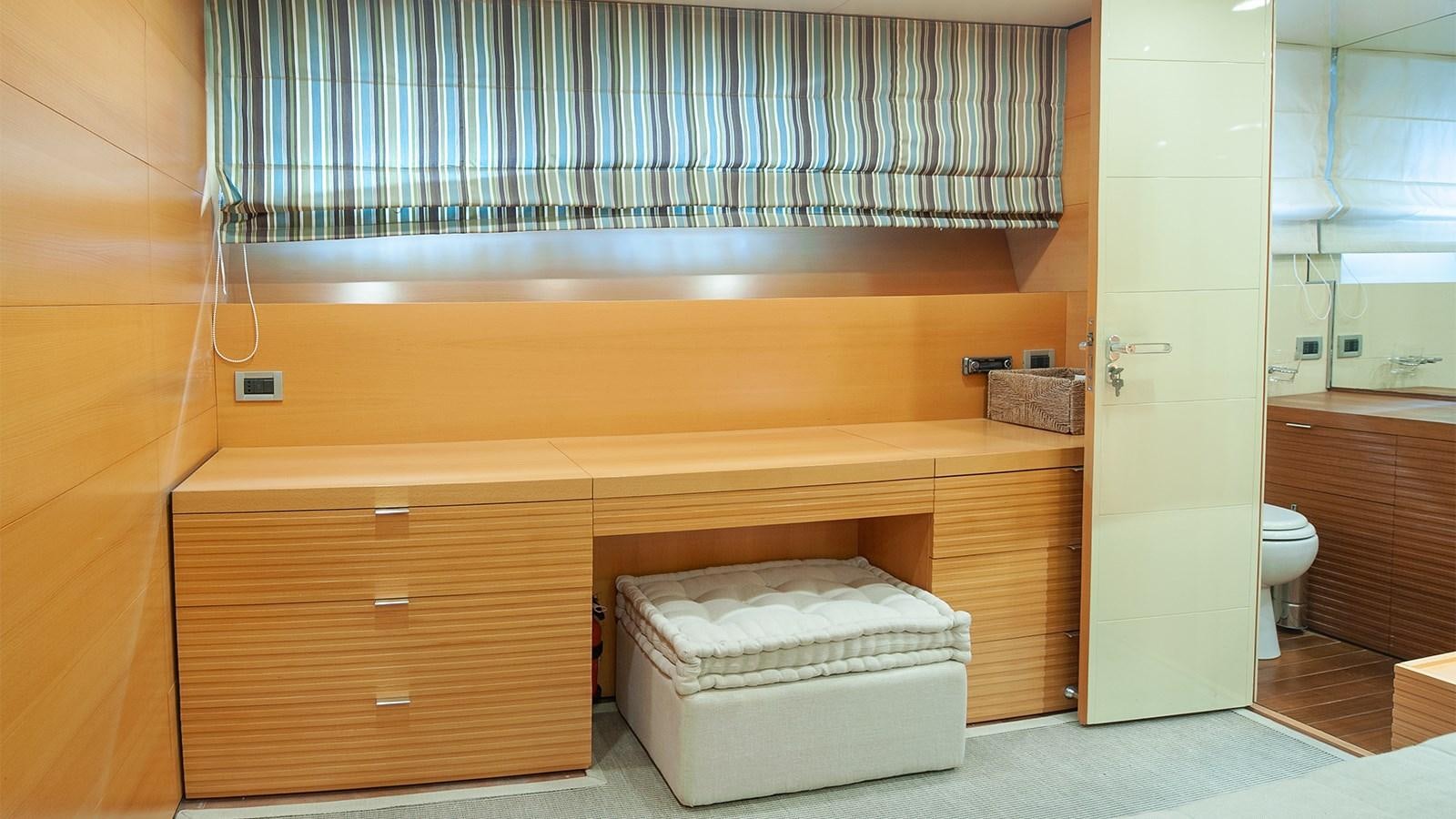 a bathroom with a toilet and a sink aboard AMYMONE Yacht for Sale