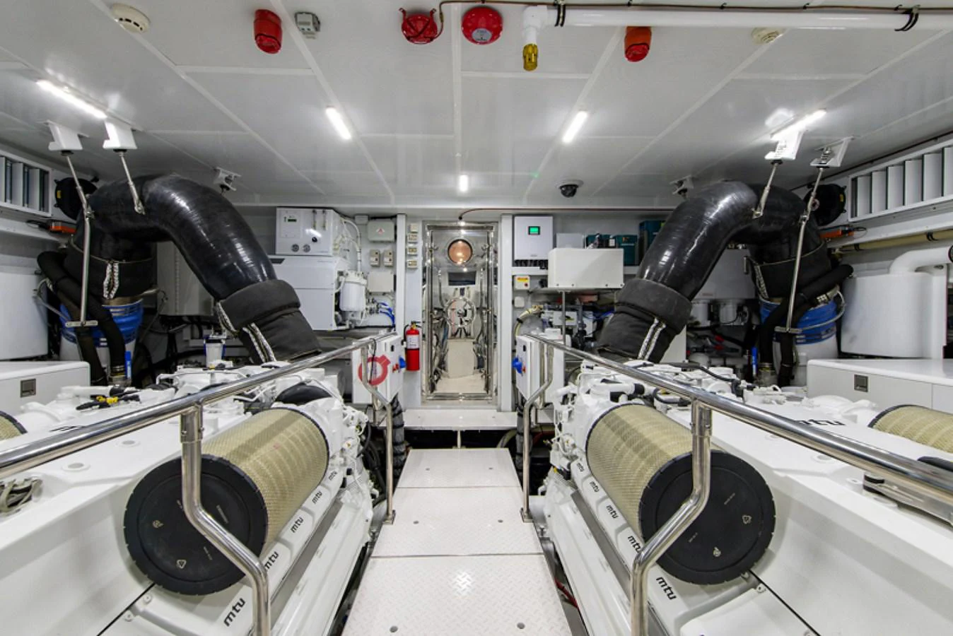 a room with machines and equipment aboard G120 SIGNATURE SERIES Yacht for Sale