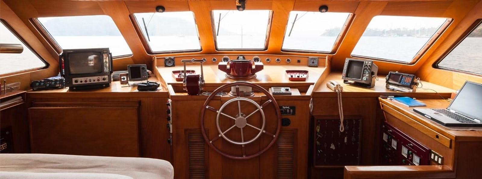 a room with a desk and a computer aboard LADYAR B Yacht for Sale