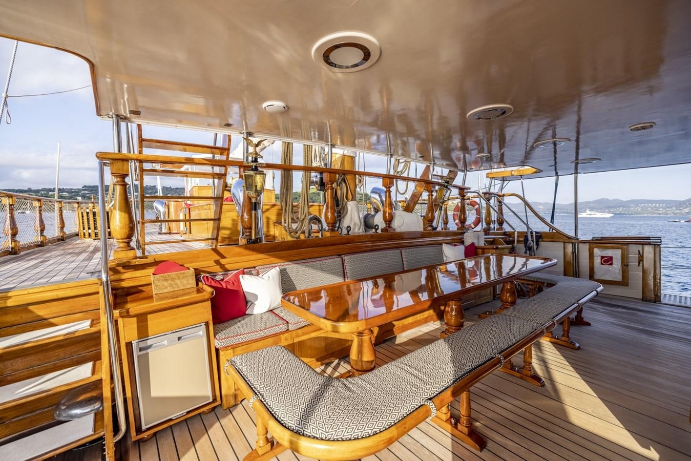a boat with a deck aboard FRANCESCO PETRARCA Yacht for Sale