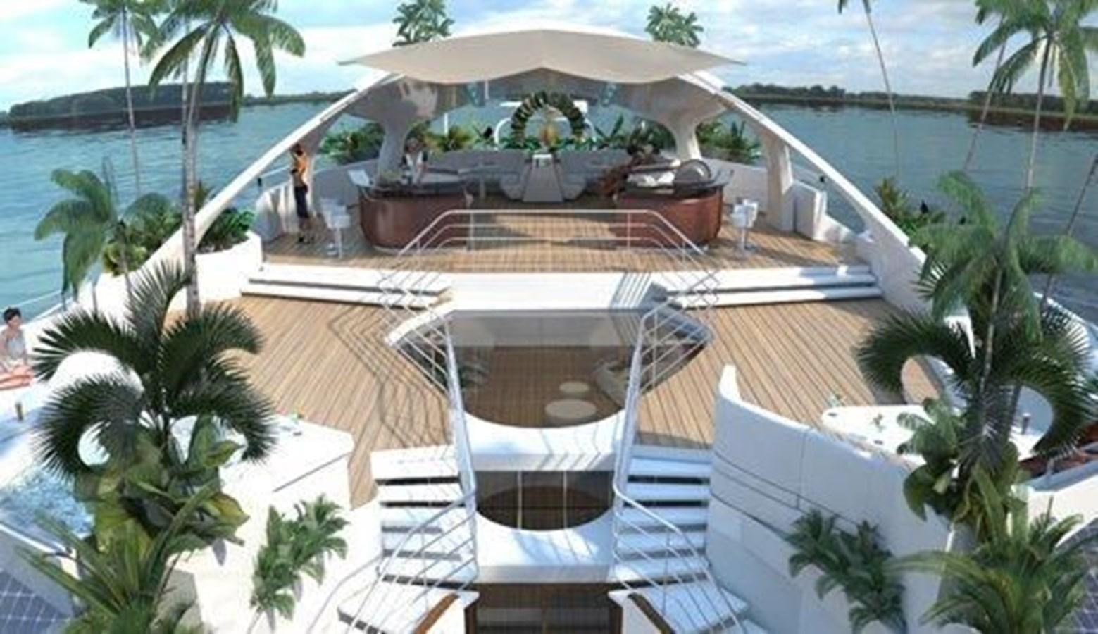 a building with a swimming pool aboard 2020 ORION ORSOS ISLAND Yacht for Sale