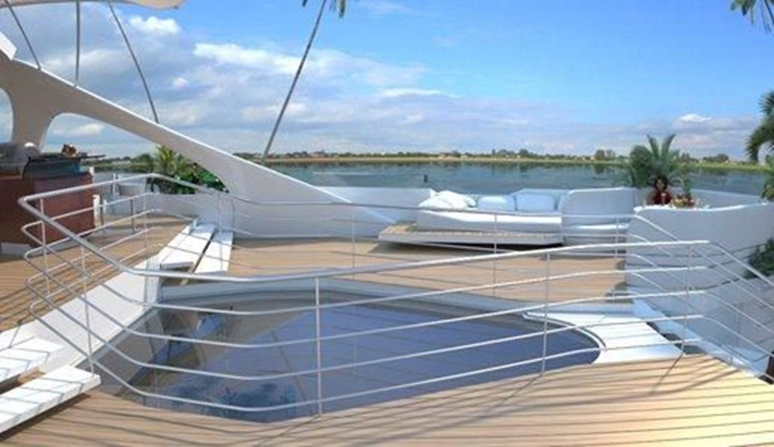 a swimming pool on a deck aboard 2020 ORION ORSOS ISLAND Yacht for Sale