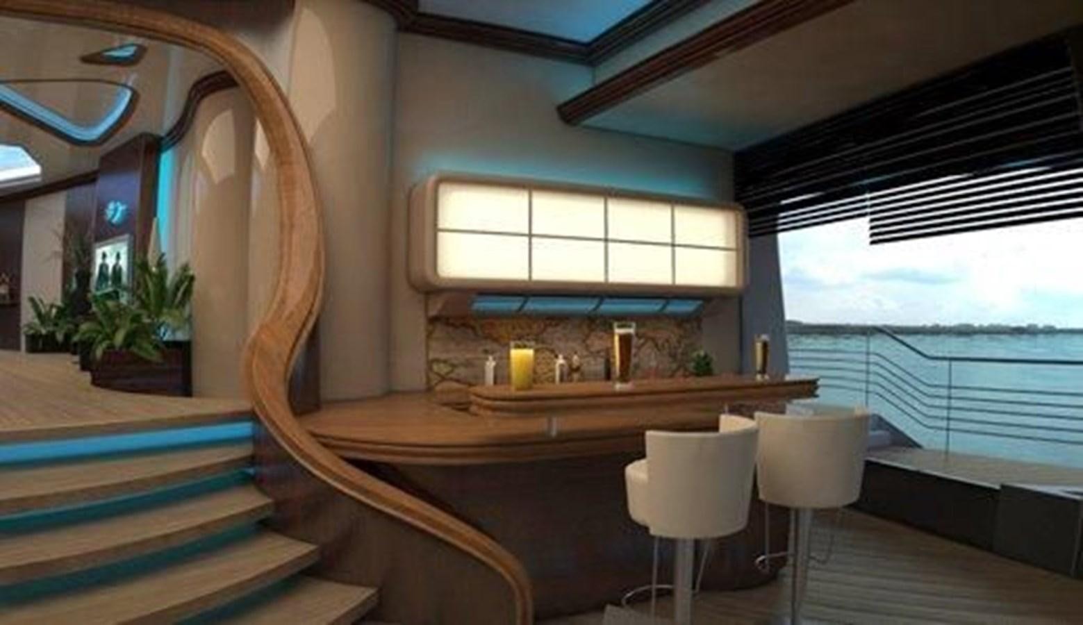 a room with a table and chairs aboard 2020 ORION ORSOS ISLAND Yacht for Sale