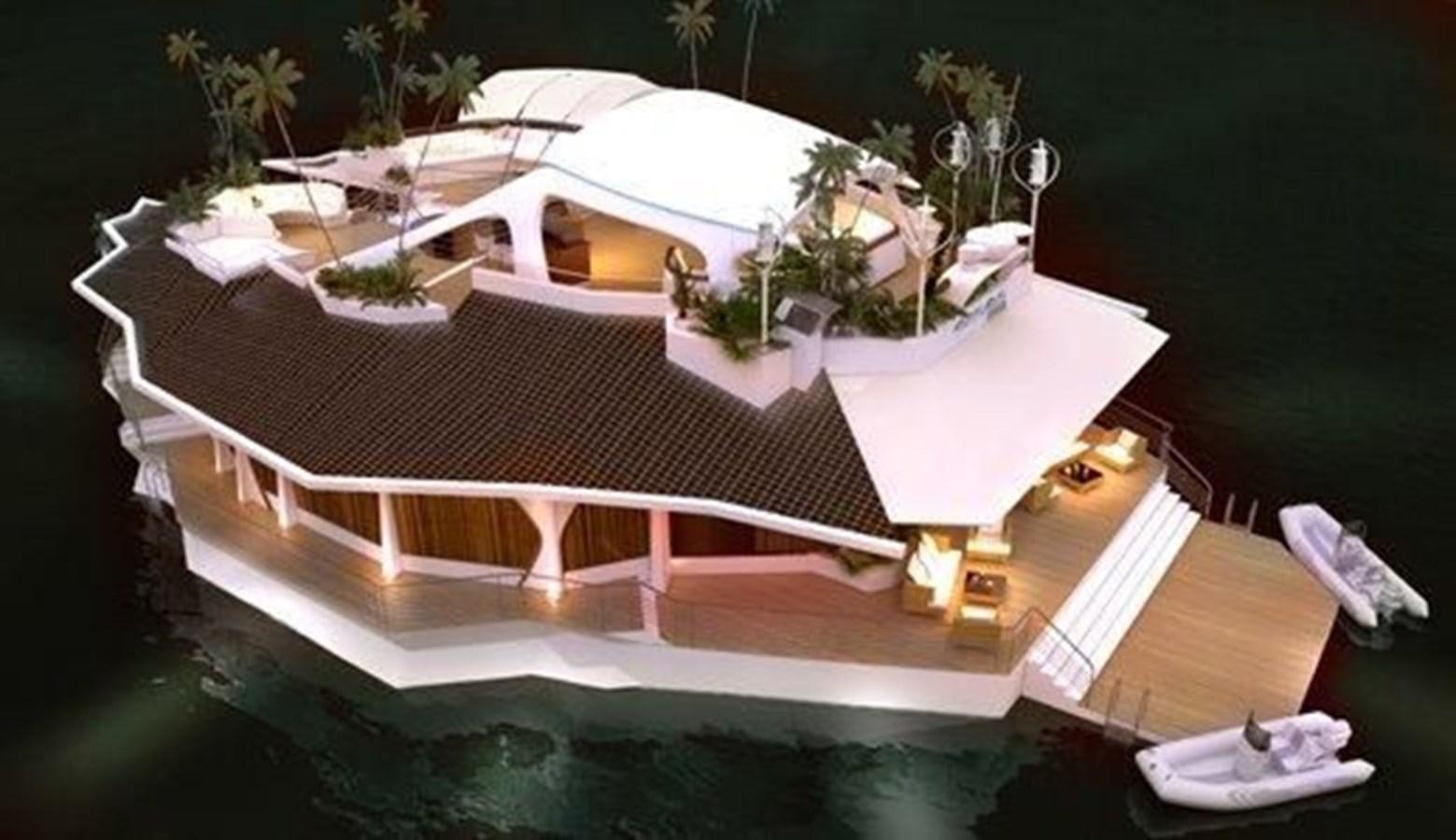 a house with a pool aboard 2020 ORION ORSOS ISLAND Yacht for Sale