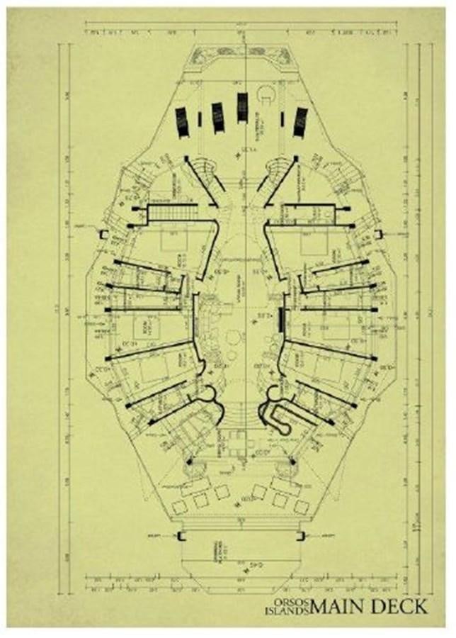 diagram, engineering drawing aboard 2020 ORION ORSOS ISLAND Yacht for Sale