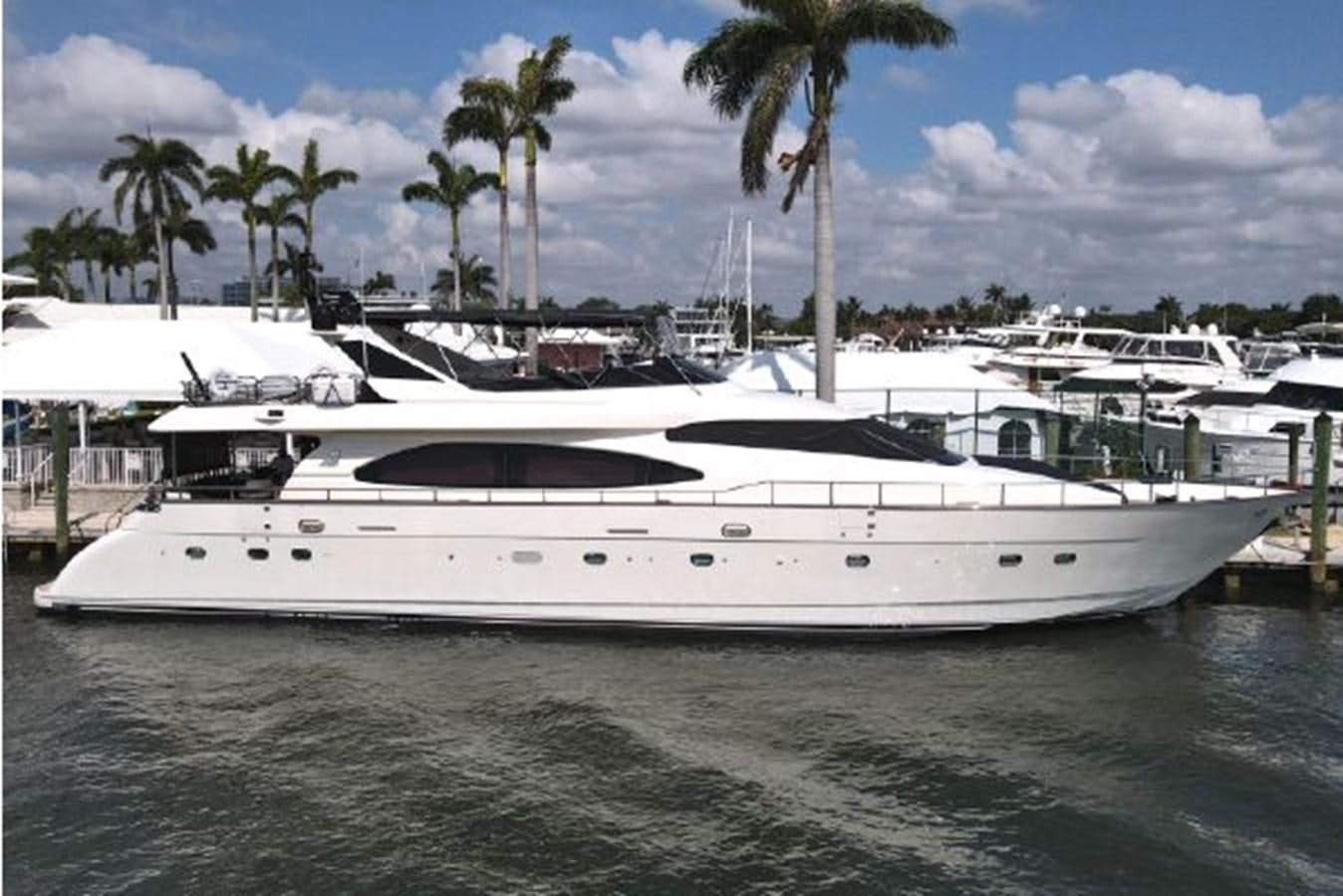 a white yacht in the water aboard 85 AZIMUT ULTIMATE Yacht for Sale