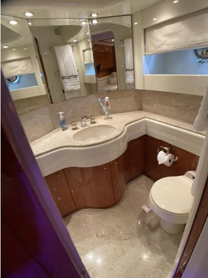 a bathroom with a sink and a toilet aboard 85 AZIMUT ULTIMATE Yacht for Sale