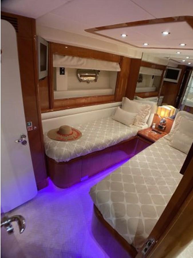 a bed in a hotel room aboard 85 AZIMUT ULTIMATE Yacht for Sale