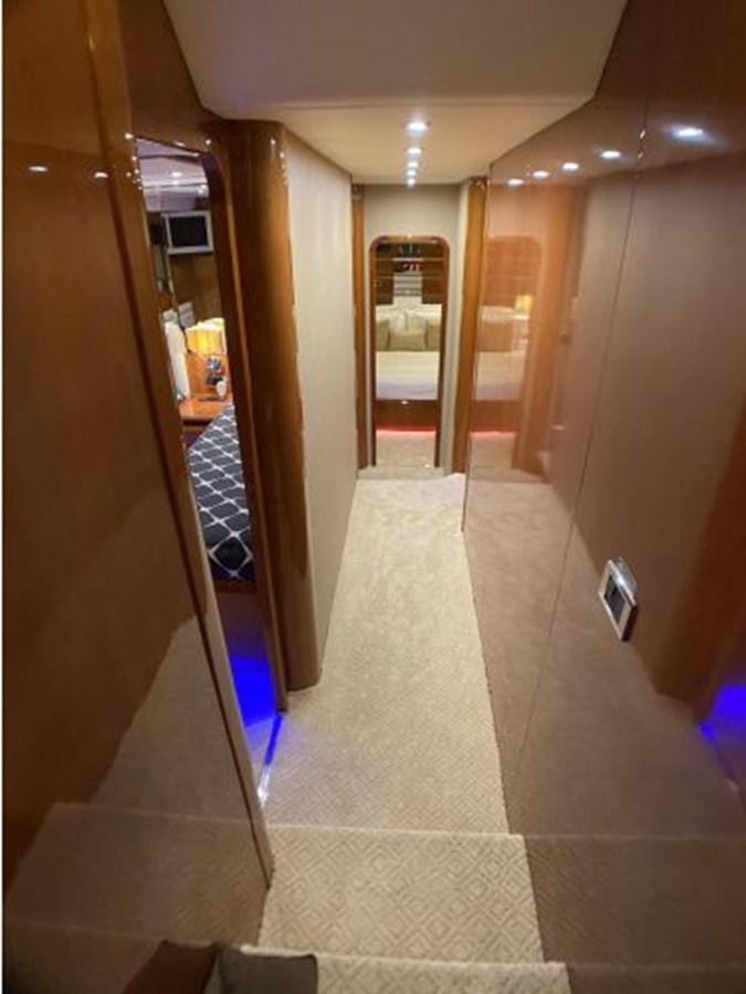a hallway with a glass door aboard 85 AZIMUT ULTIMATE Yacht for Sale