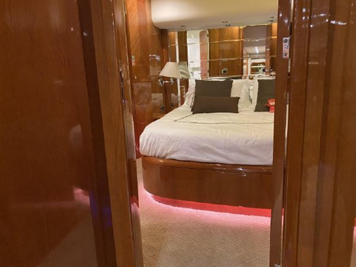 a bed in a room aboard 85 AZIMUT ULTIMATE Yacht for Sale