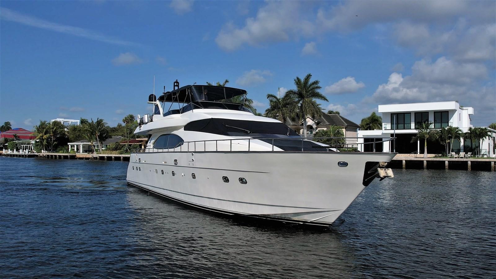 a white boat on the water aboard 85 AZIMUT ULTIMATE Yacht for Sale