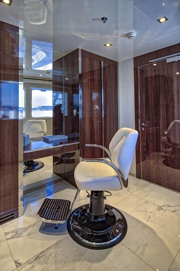 a bathroom with a stand up shower aboard MARQUISE Yacht for Charter