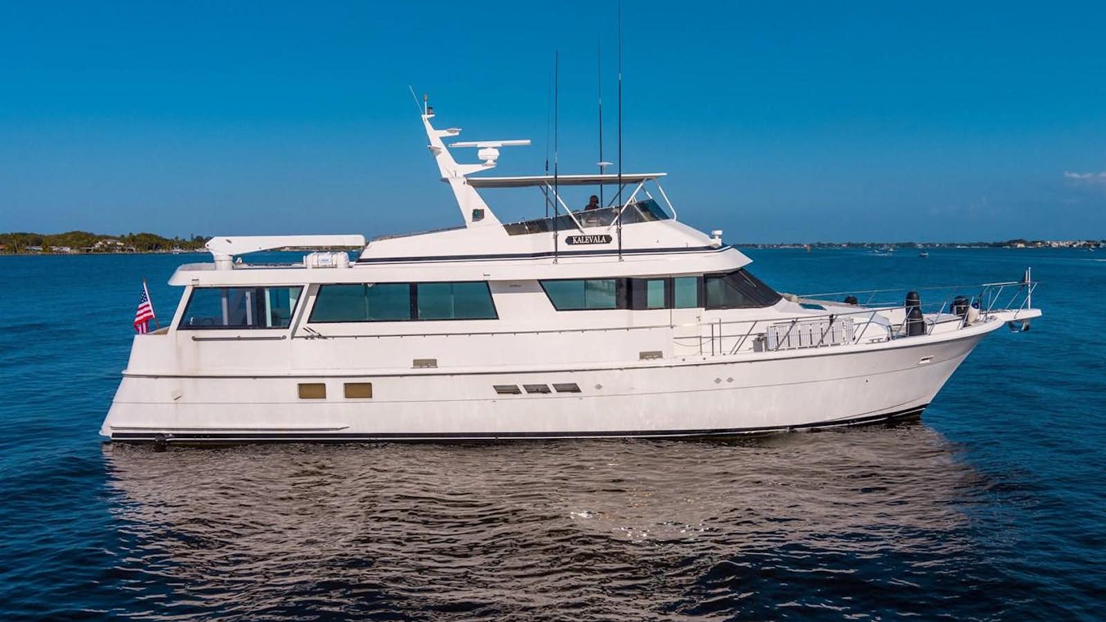 a boat on the water aboard KALEVALA Yacht for Sale