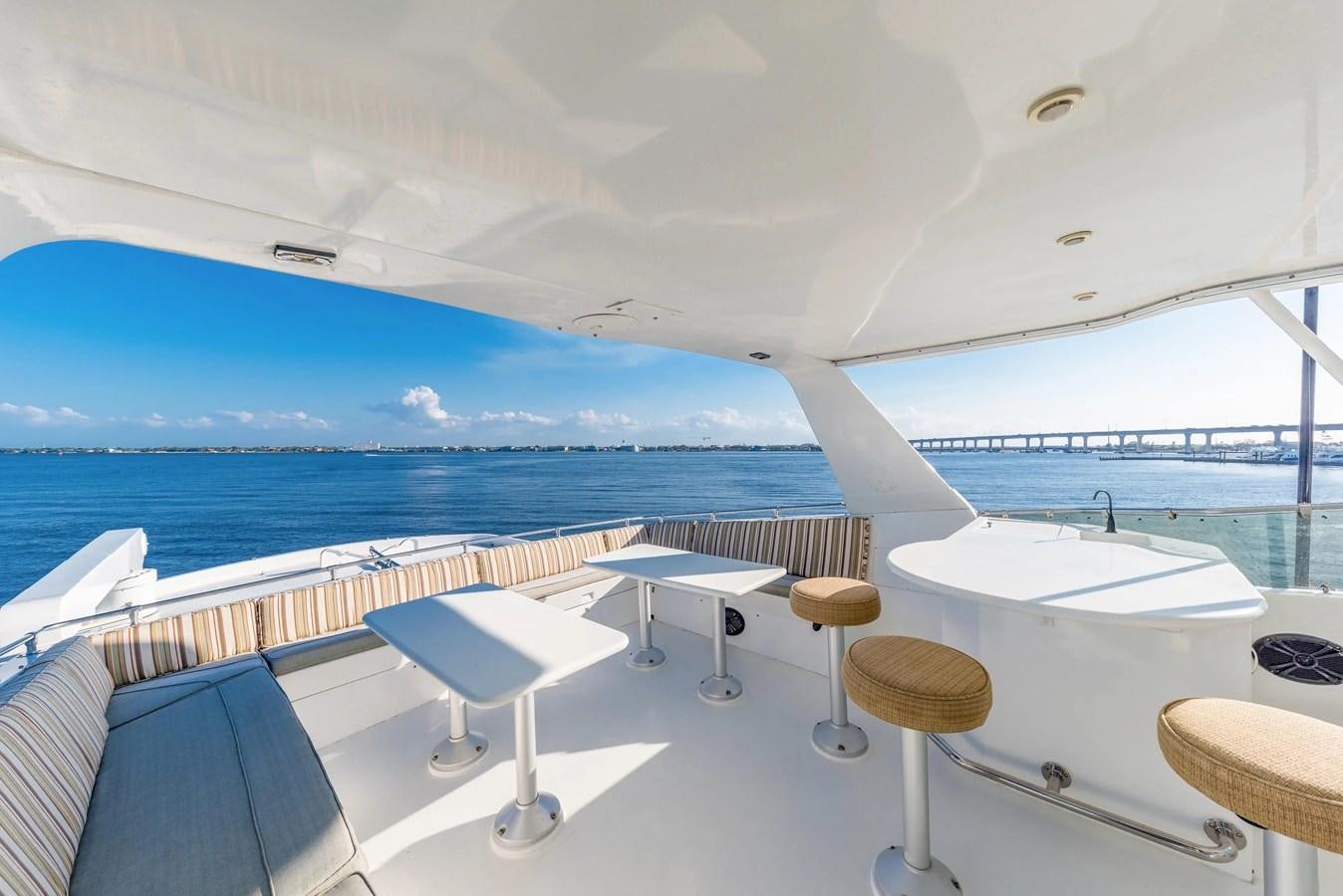 a room with a view of the ocean and the ocean aboard KALEVALA Yacht for Sale