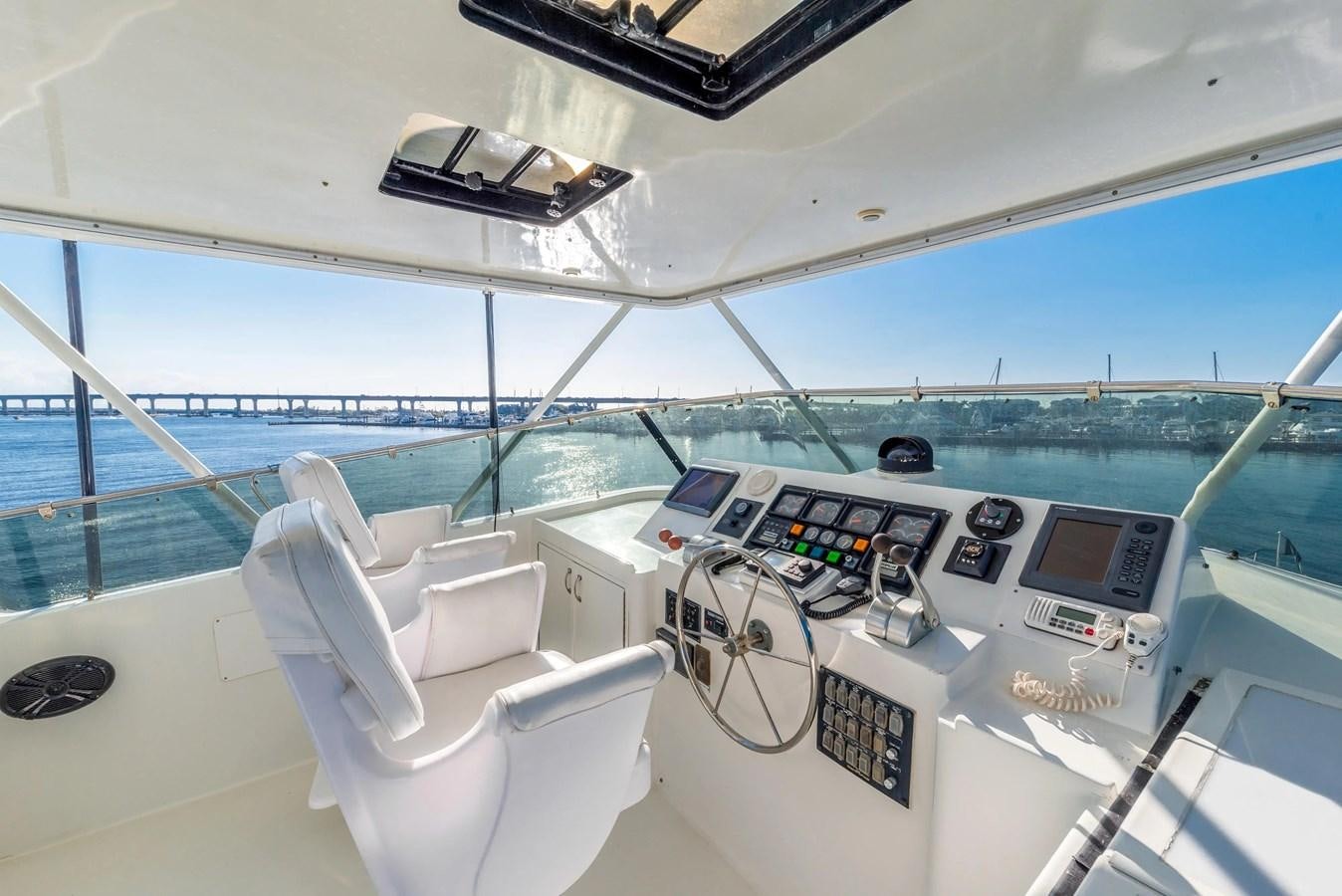 a boat with a seat and a seat on the deck aboard KALEVALA Yacht for Sale
