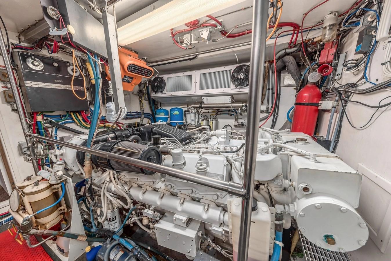 a close-up of a machine aboard KALEVALA Yacht for Sale