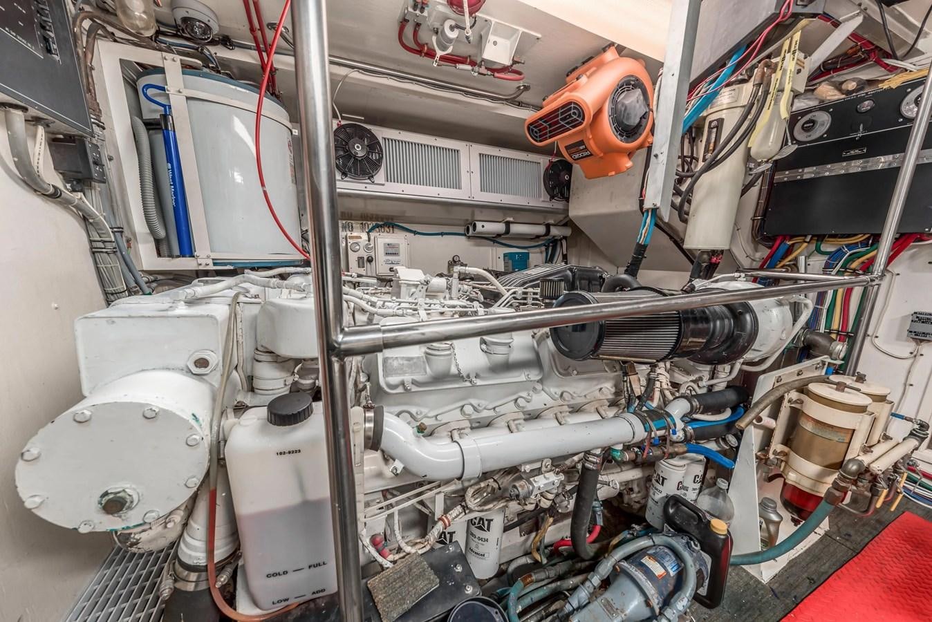 a close-up of a machine aboard KALEVALA Yacht for Sale