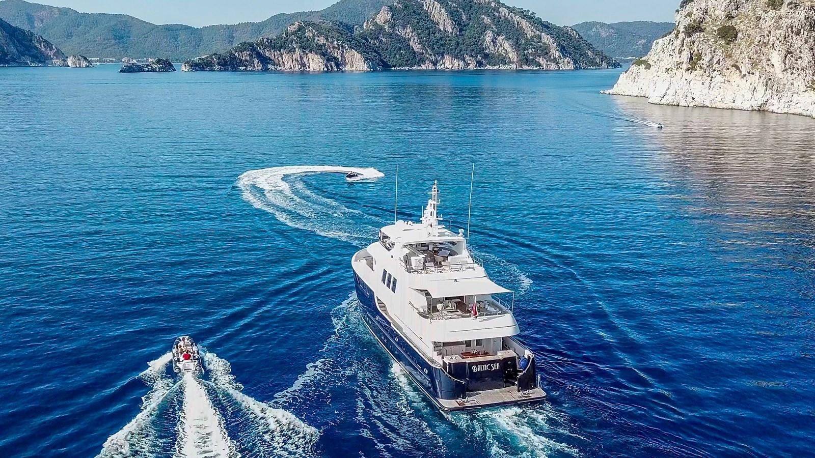 a boat on the water aboard BALTIC SEA Yacht for Sale