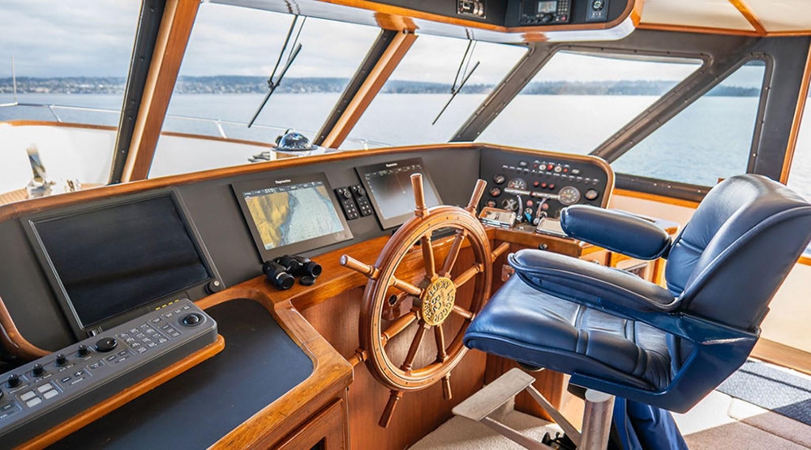 inside of a vehicle aboard PACIFIC SHADOW Yacht for Sale