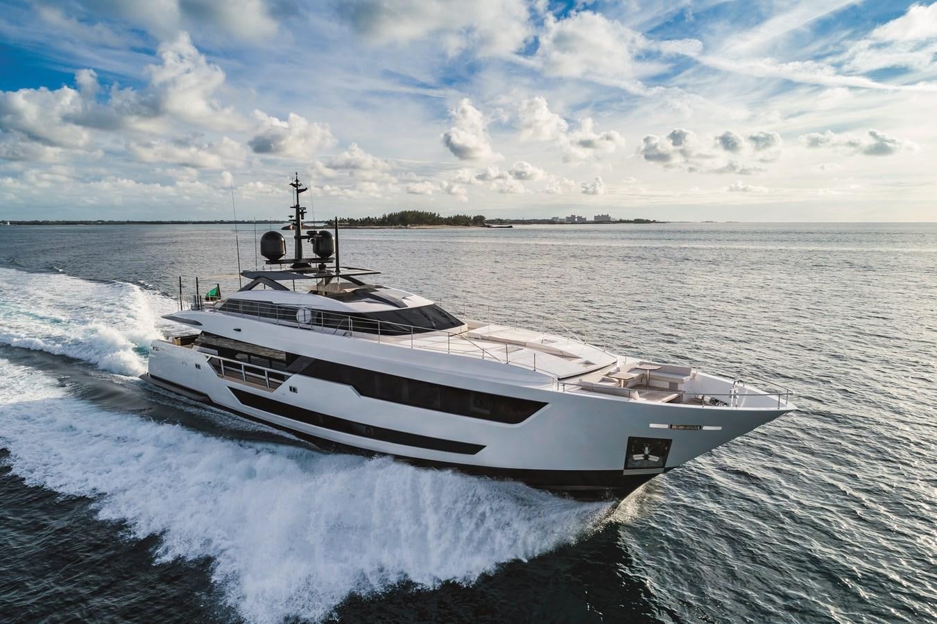 a boat on the water aboard NEVER BLUE Yacht for Sale