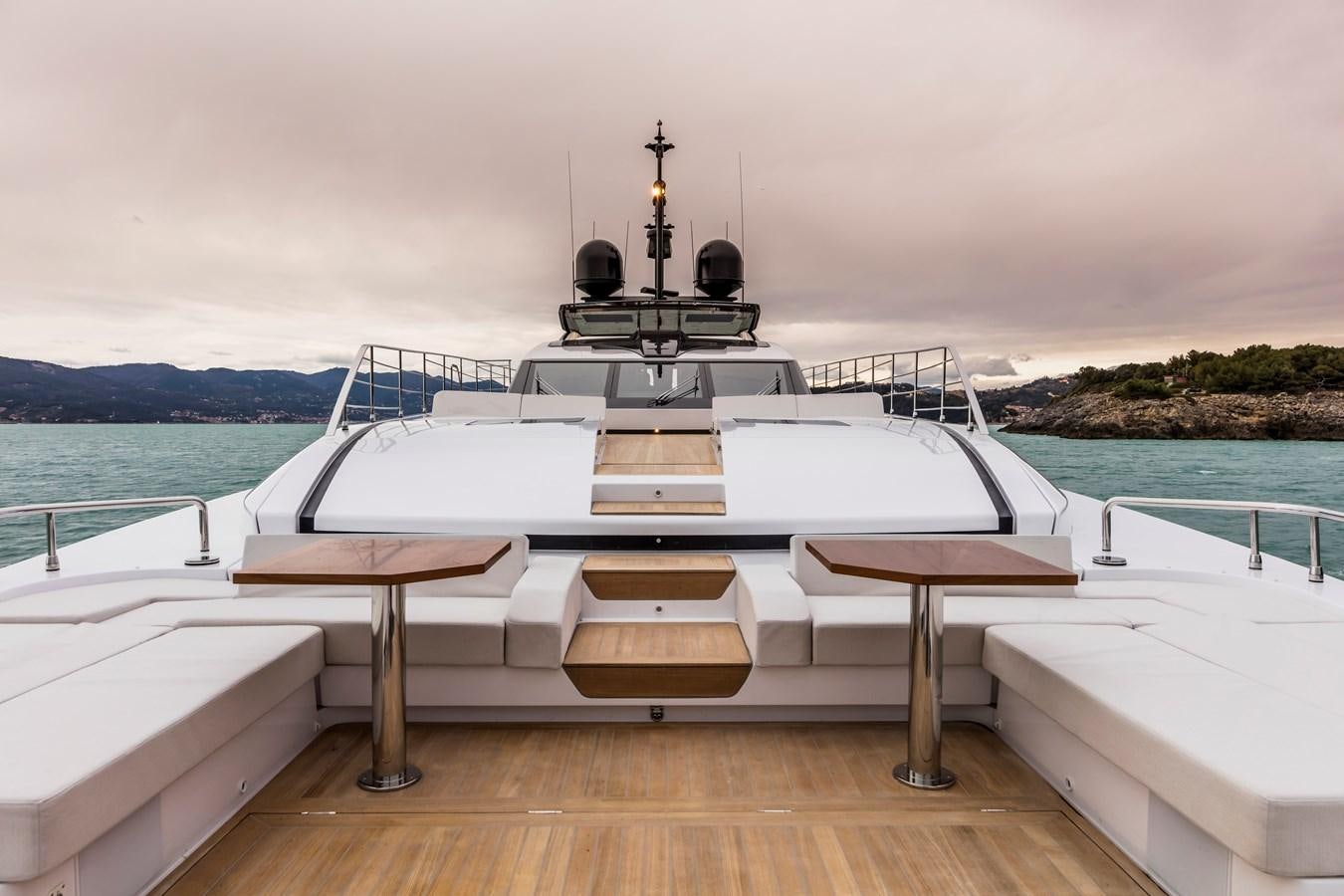 a boat on a dock aboard NEVER BLUE Yacht for Sale