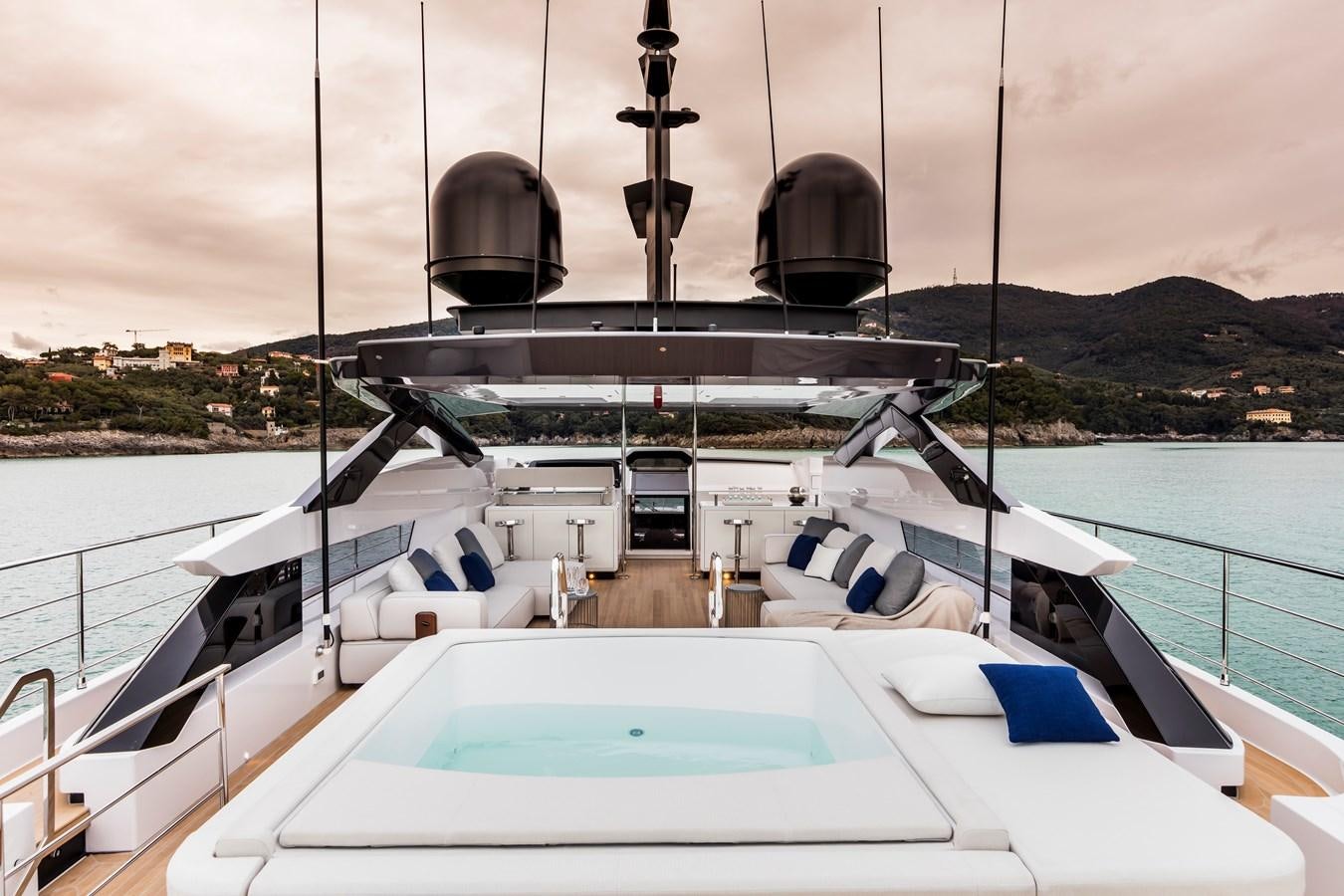 a boat on the water aboard NEVER BLUE Yacht for Sale
