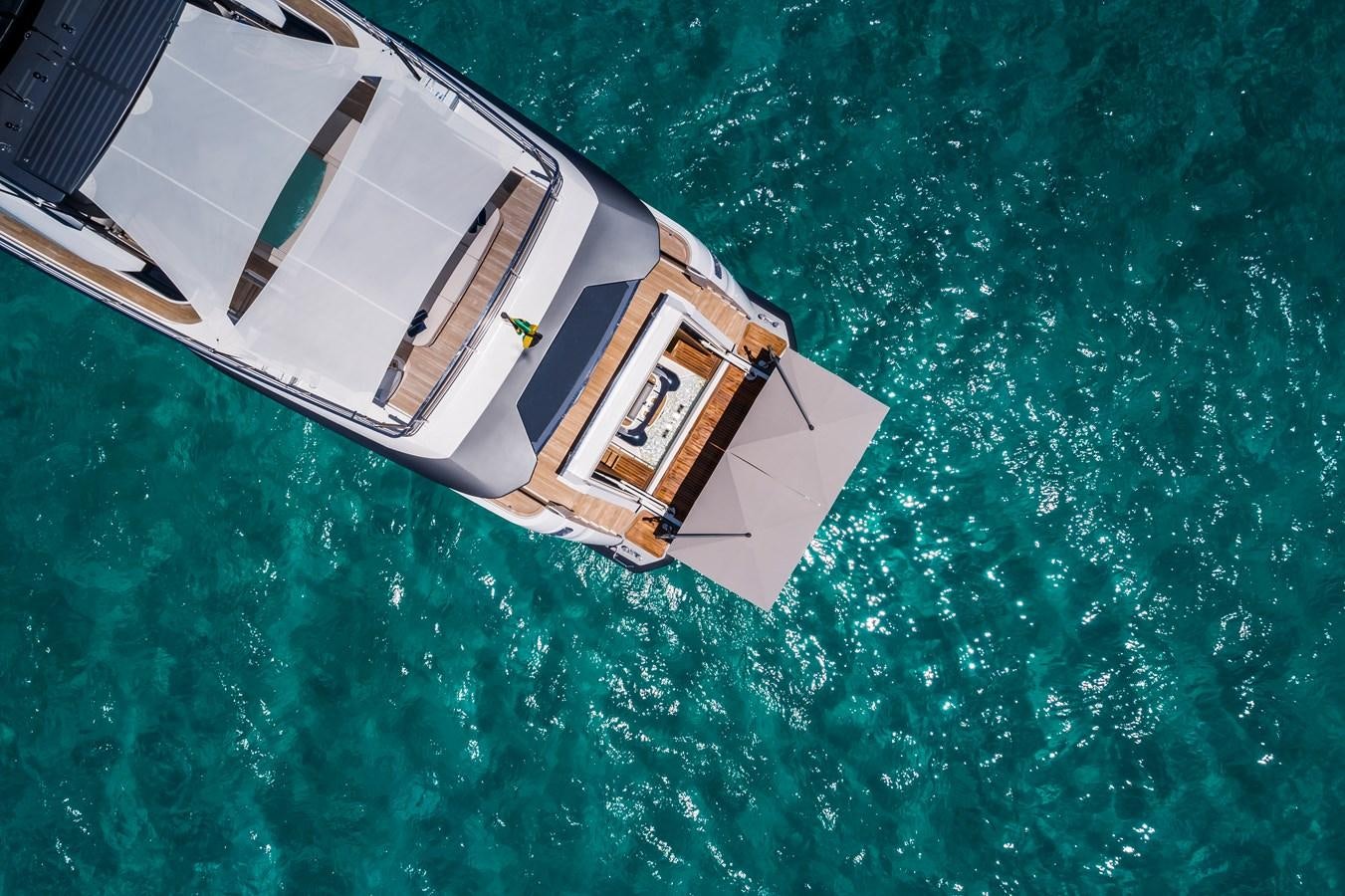 a satellite in space aboard NEVER BLUE Yacht for Sale