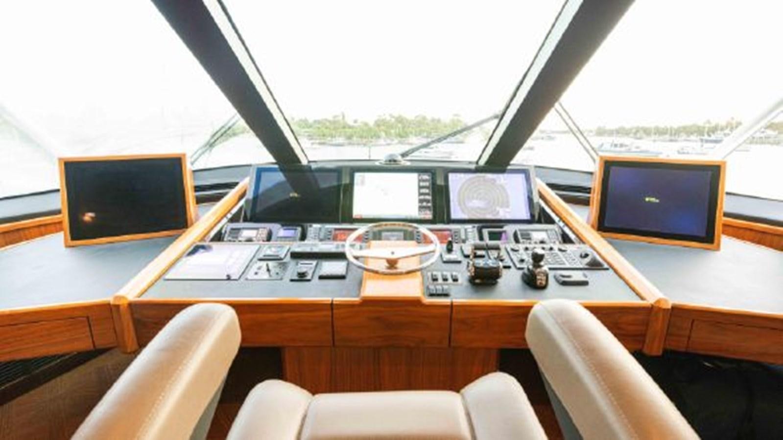 a control panel on a boat aboard MAKARA Yacht for Sale