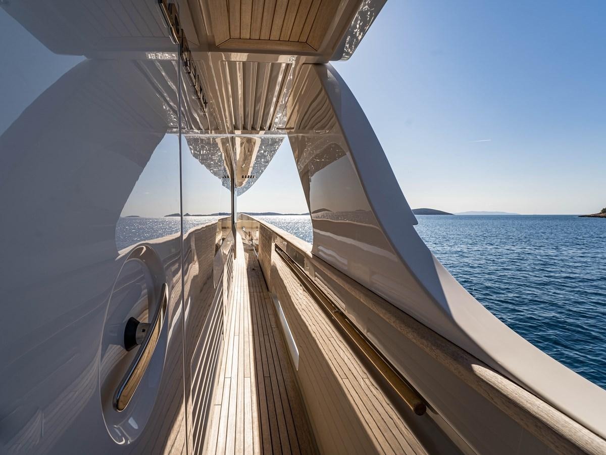 a boat on the water aboard BONITA II Yacht for Sale