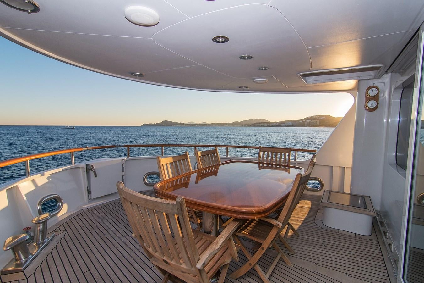 a boat on the water aboard MOONSHADOW NOA Yacht for Sale