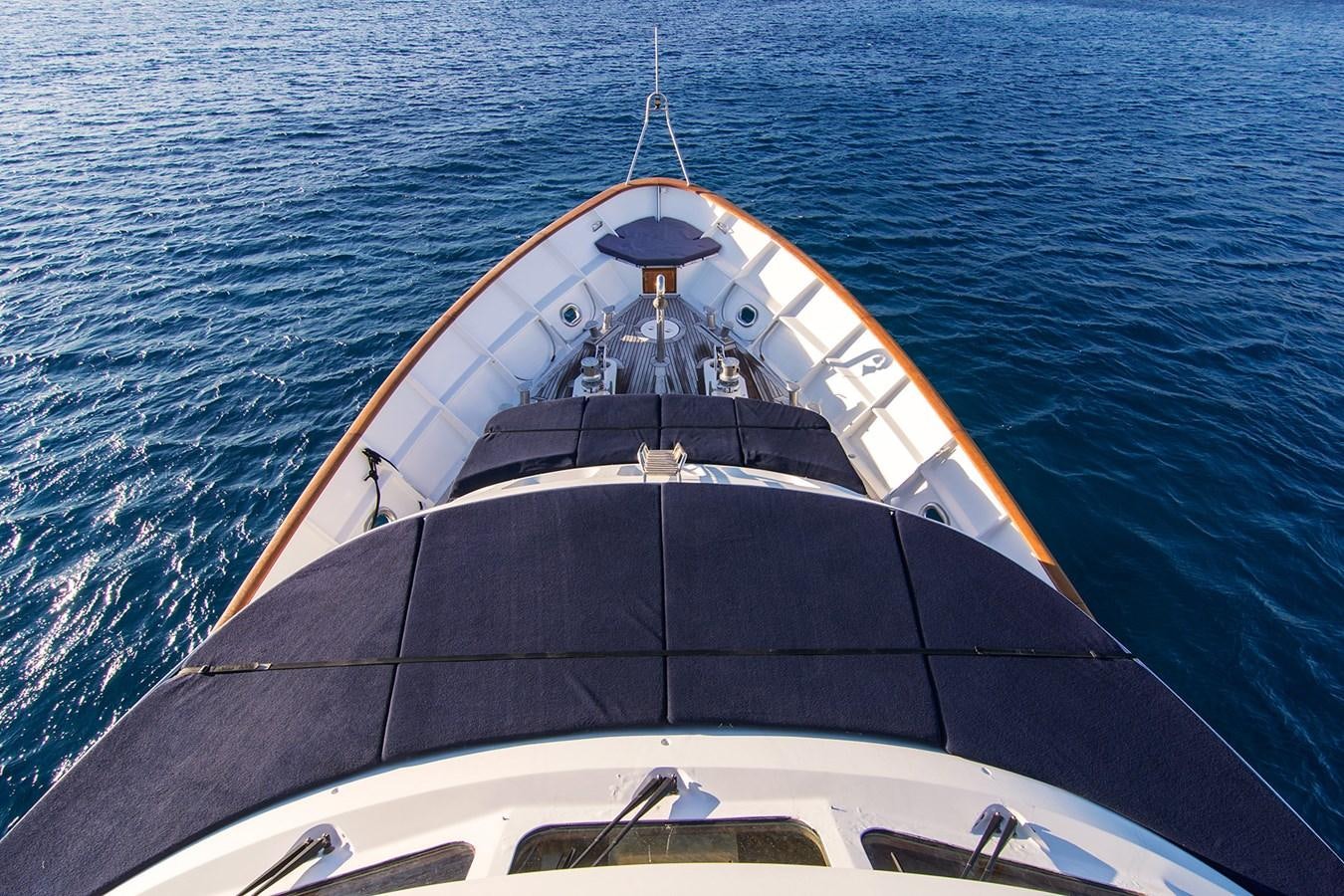 a boat on the water aboard MOONSHADOW NOA Yacht for Sale