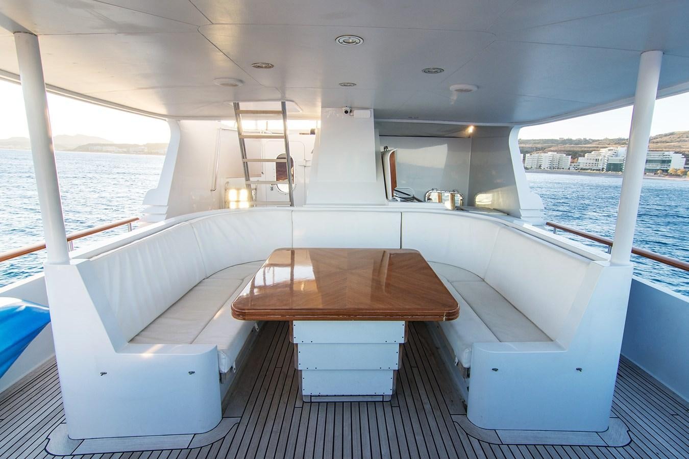 a boat on the water aboard MOONSHADOW NOA Yacht for Sale