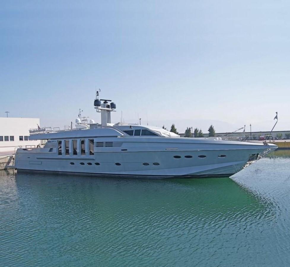 a boat on the water aboard NOT GUILTY III Yacht for Sale