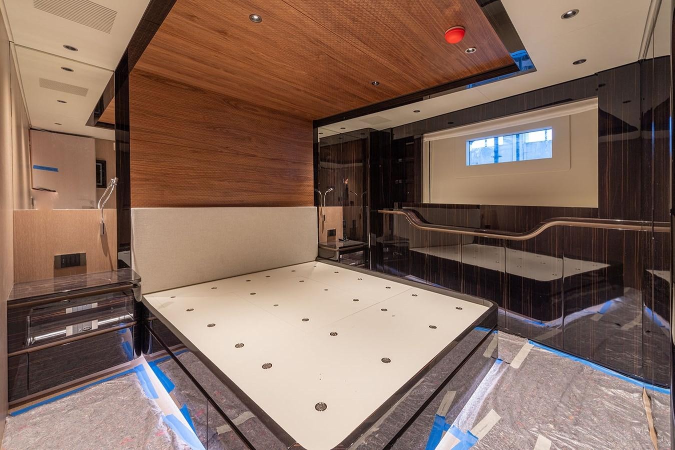 a large bathroom with a large tub aboard BARON TRENCK Yacht for Sale