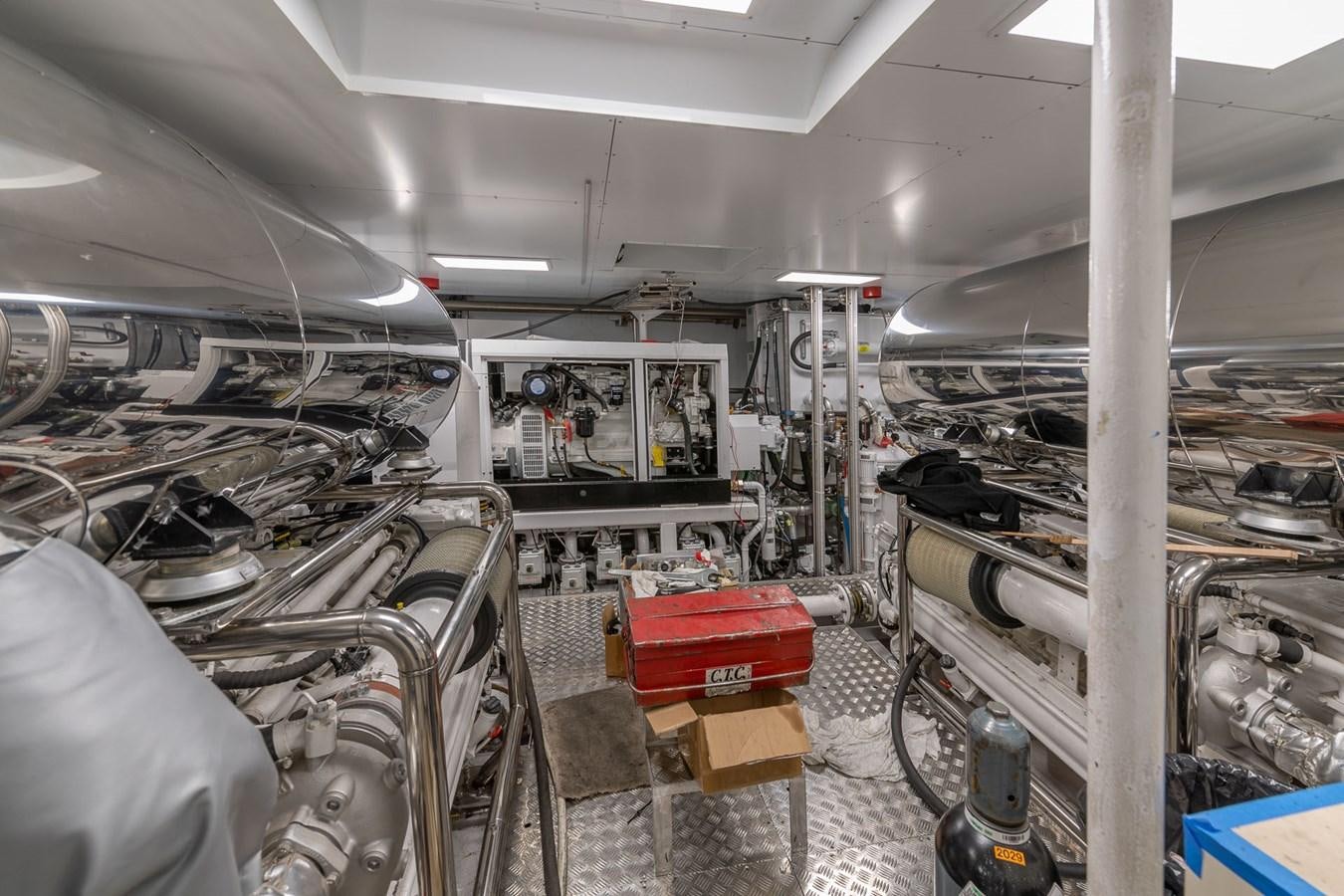 a room with machinery aboard BARON TRENCK Yacht for Sale