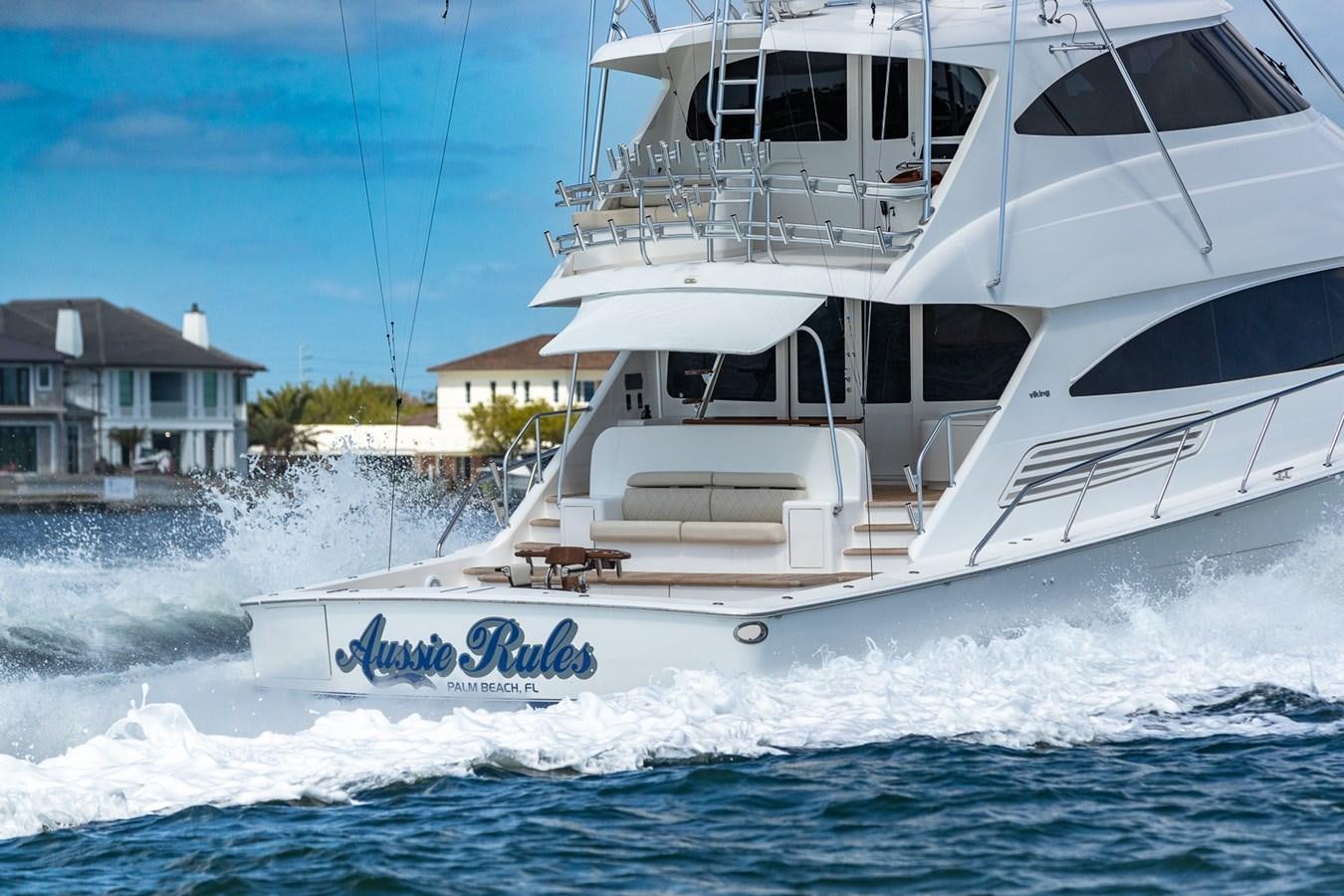 a boat on the water aboard AUSSIE RULES Yacht for Sale