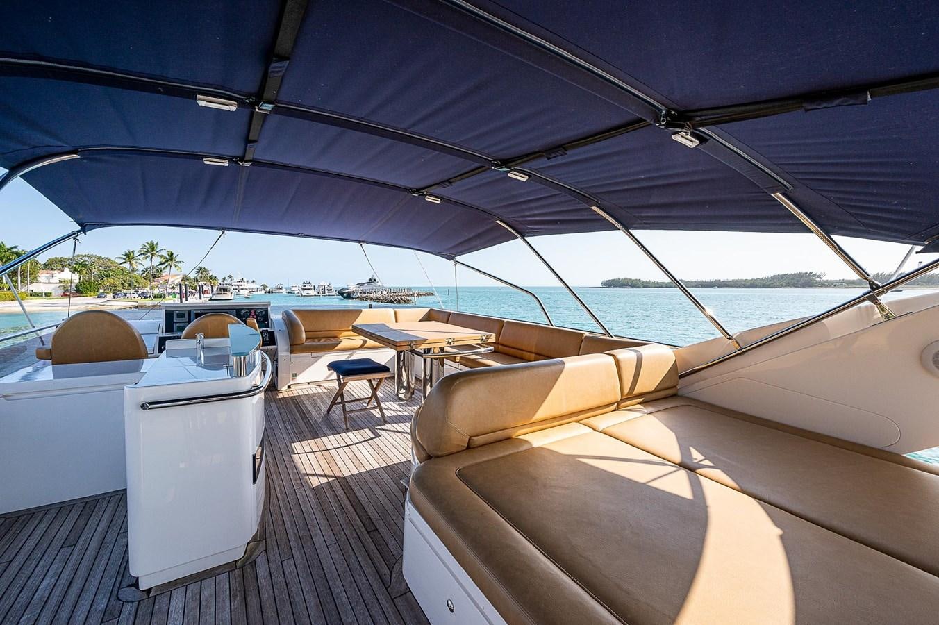 a boat on the water aboard PRINCESS 72 MOTOR YACHT Yacht for Sale