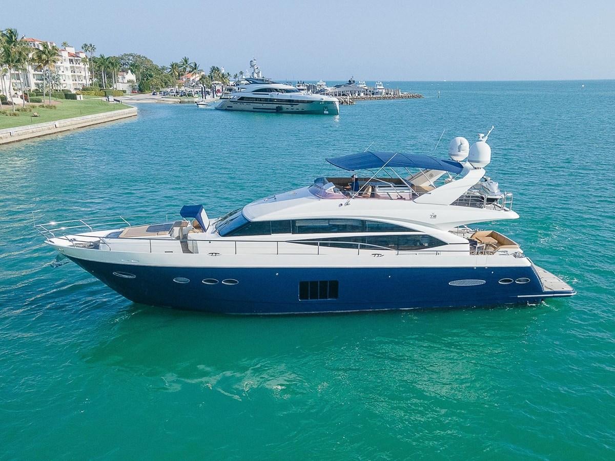 a couple of boats in the water aboard PRINCESS 72 MOTOR YACHT Yacht for Sale